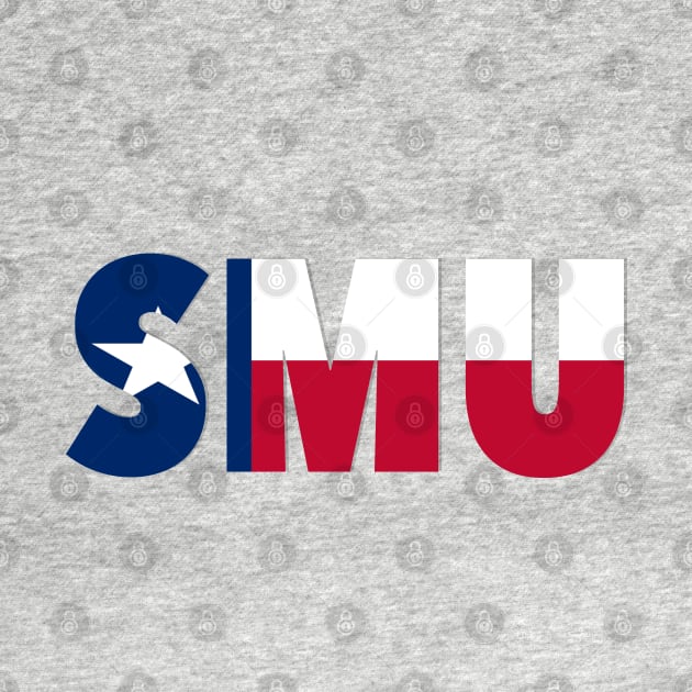 SMU Texas Flag by one-broke-kid